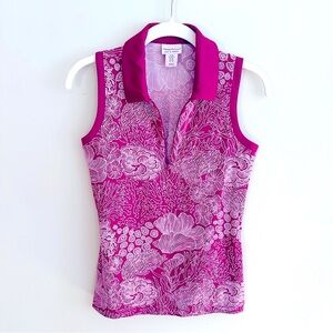 TOMMY BAHAMA Women’s Golf & Tennis Zipper Tank Top, XS